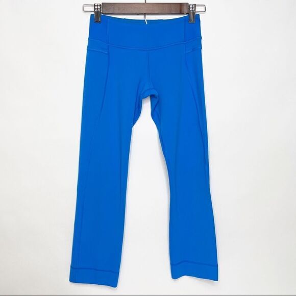 Lululemon Power Up Crop Pants Blue Size 2 - Picture 1 of 9